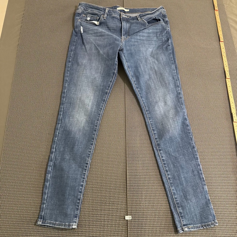 Levis 711 Skinny Jeans Womens 32 Blue Medium Wash Denim Pants